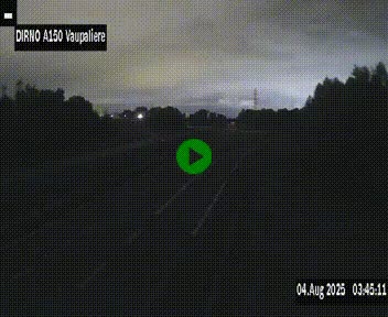 <h2>Webcam autoroute A150 à hauteur de La Vaupalière en périphérie de Rouen. Vue orientée vers Rouen</h2>