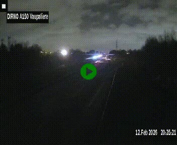 <h2>Webcam autoroute A150 à hauteur de La Vaupalière en périphérie de Rouen. Vue orientée vers Rouen</h2>