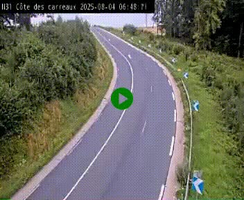 <h2>Webcam en haut de la Côte des Carreaux sur la N31 à Avesnes-en-Bray. Vue orientée vers Rouen</h2>
