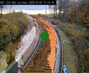 <h2>Webcam en haut de la Côte des Carreaux sur la N31 à Avesnes-en-Bray. Vue orientée vers Rouen</h2>