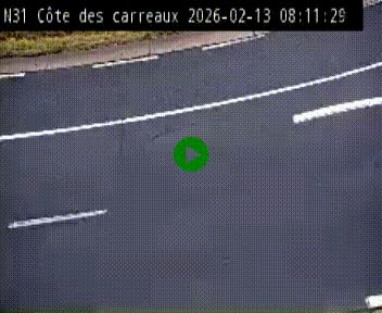 <h2>Webcam en haut de la Côte des Carreaux sur la N31 à Avesnes-en-Bray. Vue orientée vers Rouen</h2>
