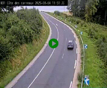 <h2>Webcam en haut de la Côte des Carreaux sur la N31 à Avesnes-en-Bray. Vue orientée vers Rouen</h2>
