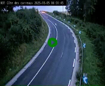 <h2>Webcam en haut de la Côte des Carreaux sur la N31 à Avesnes-en-Bray. Vue orientée vers Rouen</h2>