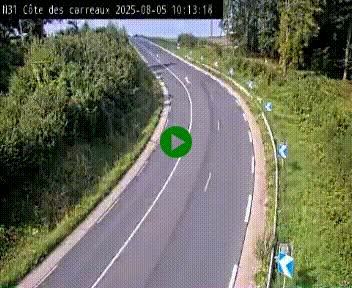 <h2>Webcam en haut de la Côte des Carreaux sur la N31 à Avesnes-en-Bray. Vue orientée vers Rouen</h2>