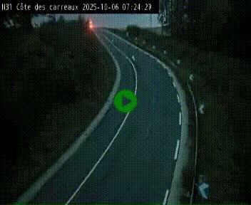 <h2>Webcam en haut de la Côte des Carreaux sur la N31 à Avesnes-en-Bray. Vue orientée vers Rouen</h2>
