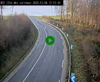 <h2>Webcam en haut de la Côte des Carreaux sur la N31 à Avesnes-en-Bray. Vue orientée vers Rouen</h2>
