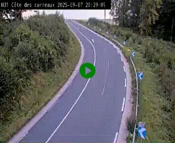 <h2>Webcam en haut de la Côte des Carreaux sur la N31 à Avesnes-en-Bray. Vue orientée vers Rouen</h2>