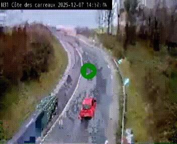 <h2>Webcam en haut de la Côte des Carreaux sur la N31 à Avesnes-en-Bray. Vue orientée vers Rouen</h2>