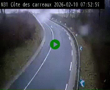 <h2>Webcam en haut de la Côte des Carreaux sur la N31 à Avesnes-en-Bray. Vue orientée vers Rouen</h2>
