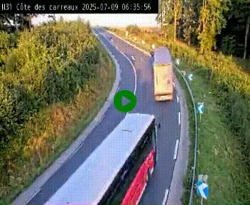<h2>Webcam en haut de la Côte des Carreaux sur la N31 à Avesnes-en-Bray. Vue orientée vers Rouen</h2>
