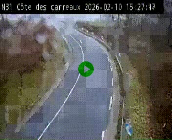 <h2>Webcam en haut de la Côte des Carreaux sur la N31 à Avesnes-en-Bray. Vue orientée vers Rouen</h2>
