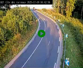 <h2>Webcam en haut de la Côte des Carreaux sur la N31 à Avesnes-en-Bray. Vue orientée vers Rouen</h2>