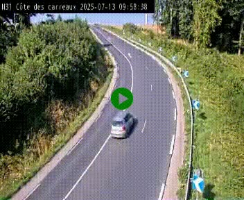 <h2>Webcam en haut de la Côte des Carreaux sur la N31 à Avesnes-en-Bray. Vue orientée vers Rouen</h2>