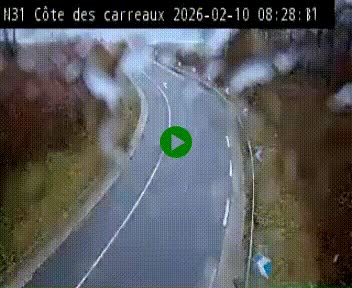 <h2>Webcam en haut de la Côte des Carreaux sur la N31 à Avesnes-en-Bray. Vue orientée vers Rouen</h2>