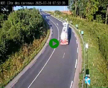 <h2>Webcam en haut de la Côte des Carreaux sur la N31 à Avesnes-en-Bray. Vue orientée vers Rouen</h2>