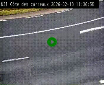 <h2>Webcam en haut de la Côte des Carreaux sur la N31 à Avesnes-en-Bray. Vue orientée vers Rouen</h2>