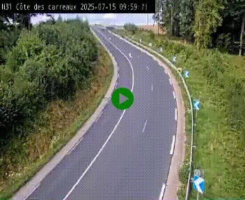 <h2>Webcam en haut de la Côte des Carreaux sur la N31 à Avesnes-en-Bray. Vue orientée vers Rouen</h2>