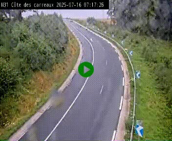 <h2>Webcam en haut de la Côte des Carreaux sur la N31 à Avesnes-en-Bray. Vue orientée vers Rouen</h2>