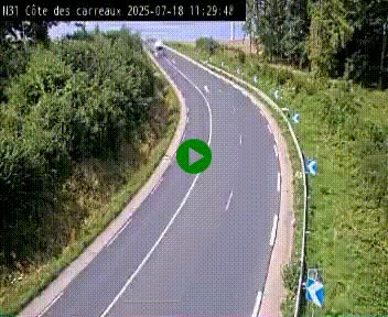 <h2>Webcam en haut de la Côte des Carreaux sur la N31 à Avesnes-en-Bray. Vue orientée vers Rouen</h2>