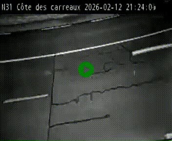 <h2>Webcam en haut de la Côte des Carreaux sur la N31 à Avesnes-en-Bray. Vue orientée vers Rouen</h2>
