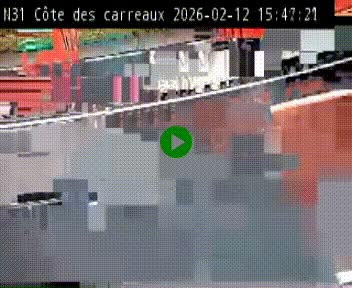 <h2>Webcam en haut de la Côte des Carreaux sur la N31 à Avesnes-en-Bray. Vue orientée vers Rouen</h2>