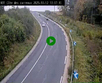 <h2>Webcam en haut de la Côte des Carreaux sur la N31 à Avesnes-en-Bray. Vue orientée vers Rouen</h2>