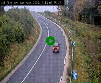 <h2>Webcam en haut de la Côte des Carreaux sur la N31 à Avesnes-en-Bray. Vue orientée vers Rouen</h2>
