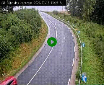 <h2>Webcam en haut de la Côte des Carreaux sur la N31 à Avesnes-en-Bray. Vue orientée vers Rouen</h2>