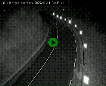 <h2>Webcam en haut de la Côte des Carreaux sur la N31 à Avesnes-en-Bray. Vue orientée vers Rouen</h2>