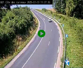 <h2>Webcam en haut de la Côte des Carreaux sur la N31 à Avesnes-en-Bray. Vue orientée vers Rouen</h2>