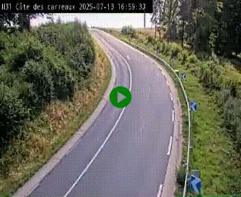 <h2>Webcam en haut de la Côte des Carreaux sur la N31 à Avesnes-en-Bray. Vue orientée vers Rouen</h2>