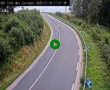 <h2>Webcam en haut de la Côte des Carreaux sur la N31 à Avesnes-en-Bray. Vue orientée vers Rouen</h2>