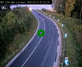 <h2>Webcam en haut de la Côte des Carreaux sur la N31 à Avesnes-en-Bray. Vue orientée vers Rouen</h2>