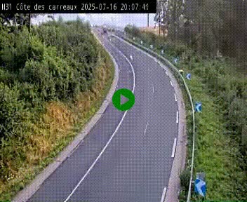 <h2>Webcam en haut de la Côte des Carreaux sur la N31 à Avesnes-en-Bray. Vue orientée vers Rouen</h2>