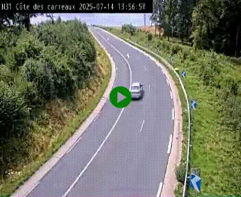 <h2>Webcam en haut de la Côte des Carreaux sur la N31 à Avesnes-en-Bray. Vue orientée vers Rouen</h2>