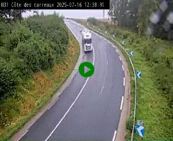 <h2>Webcam en haut de la Côte des Carreaux sur la N31 à Avesnes-en-Bray. Vue orientée vers Rouen</h2>