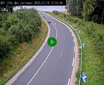 <h2>Webcam en haut de la Côte des Carreaux sur la N31 à Avesnes-en-Bray. Vue orientée vers Rouen</h2>