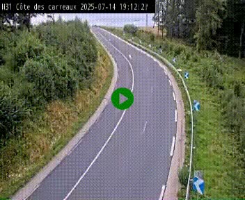 <h2>Webcam en haut de la Côte des Carreaux sur la N31 à Avesnes-en-Bray. Vue orientée vers Rouen</h2>