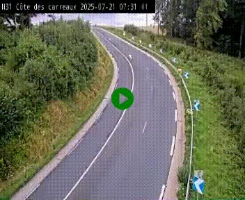 <h2>Webcam en haut de la Côte des Carreaux sur la N31 à Avesnes-en-Bray. Vue orientée vers Rouen</h2>
