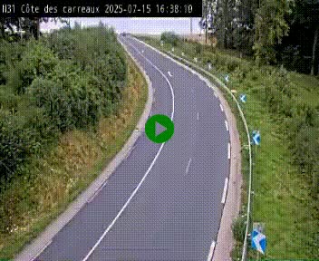 <h2>Webcam en haut de la Côte des Carreaux sur la N31 à Avesnes-en-Bray. Vue orientée vers Rouen</h2>
