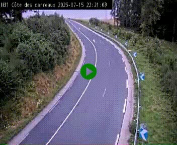 <h2>Webcam en haut de la Côte des Carreaux sur la N31 à Avesnes-en-Bray. Vue orientée vers Rouen</h2>