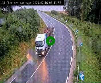 <h2>Webcam en haut de la Côte des Carreaux sur la N31 à Avesnes-en-Bray. Vue orientée vers Rouen</h2>