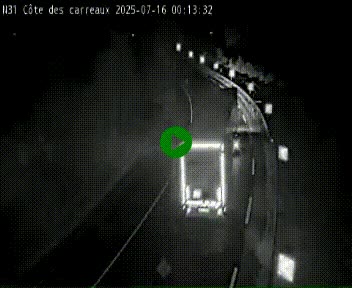 <h2>Webcam en haut de la Côte des Carreaux sur la N31 à Avesnes-en-Bray. Vue orientée vers Rouen</h2>