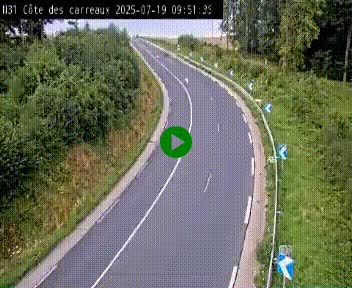 <h2>Webcam en haut de la Côte des Carreaux sur la N31 à Avesnes-en-Bray. Vue orientée vers Rouen</h2>