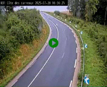 <h2>Webcam en haut de la Côte des Carreaux sur la N31 à Avesnes-en-Bray. Vue orientée vers Rouen</h2>