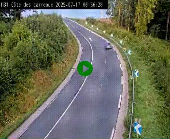 <h2>Webcam en haut de la Côte des Carreaux sur la N31 à Avesnes-en-Bray. Vue orientée vers Rouen</h2>