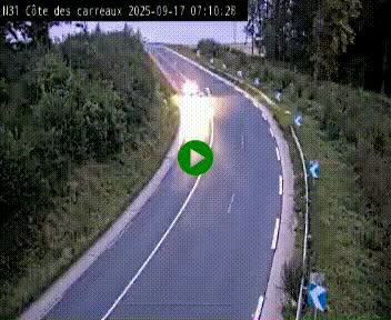 <h2>Webcam en haut de la Côte des Carreaux sur la N31 à Avesnes-en-Bray. Vue orientée vers Rouen</h2>