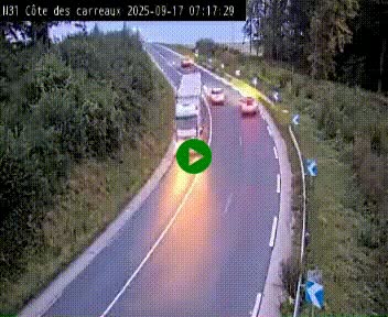 <h2>Webcam en haut de la Côte des Carreaux sur la N31 à Avesnes-en-Bray. Vue orientée vers Rouen</h2>