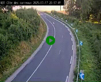 <h2>Webcam en haut de la Côte des Carreaux sur la N31 à Avesnes-en-Bray. Vue orientée vers Rouen</h2>