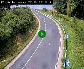 <h2>Webcam en haut de la Côte des Carreaux sur la N31 à Avesnes-en-Bray. Vue orientée vers Rouen</h2>